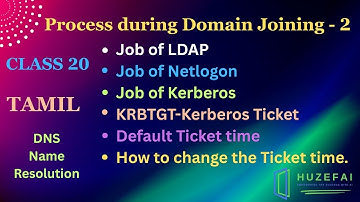 #20 Process during Domain Join Part 2 in Tamil | Huzefa | #windows #dns #ldap #kerberos