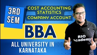 BBA 3rd Sem NEP | Cost accounting | Statistics | Company Account screenshot 1