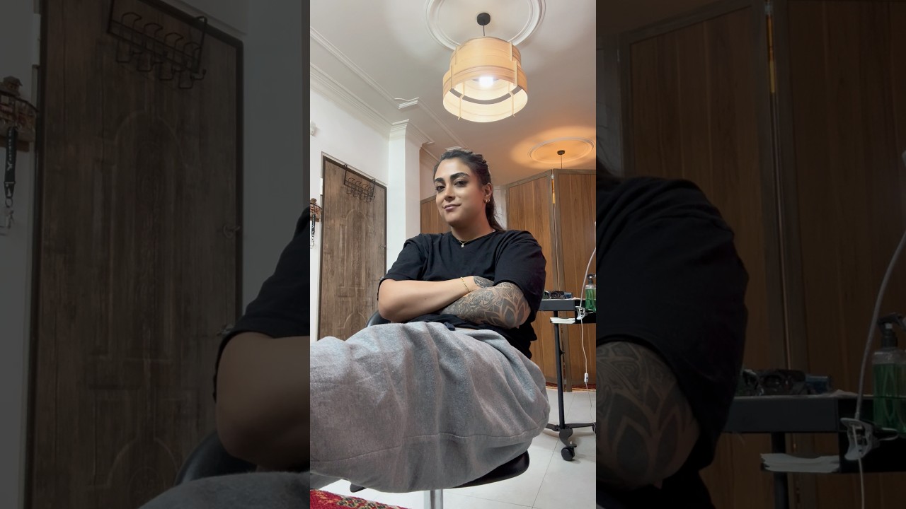 قانون کارم از پول مهم تره.#تتو #ولاگ #ولاگ_روزانه #تتوبدن #طنز #tattoo #vlog #dailyvlog #tattooart