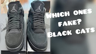 FAKE vs REAL Jordan 4 Black Cats 🤯