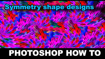 Photoshop : Shapes and pattern symmetry how to