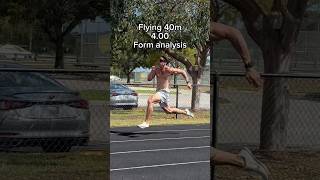 Flying 40m 4.00 form analysis gymshark 10% off code PLANETARY10 #fyp #shorts #fitness #gym #track