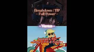 Knockout And Breakdown Transformers Prime Vs Rainbow Dash And Applejack Equestria Girlspony-Up