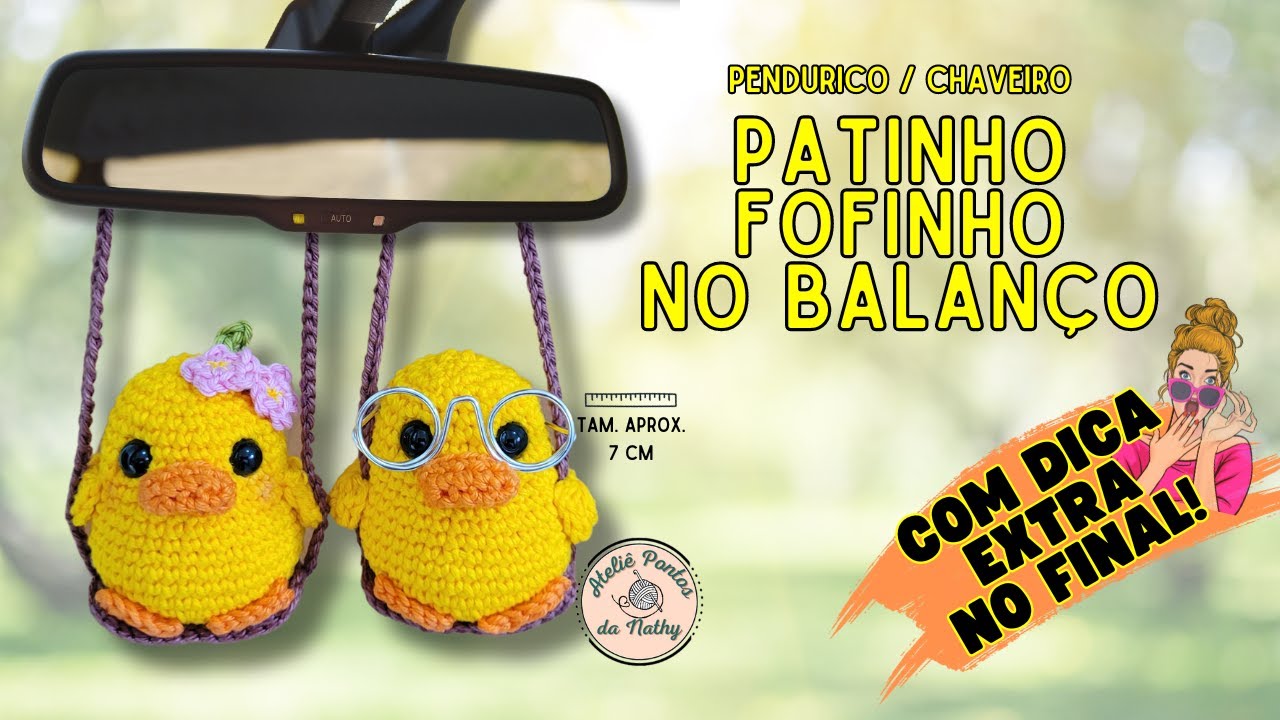 PATINHO FOFINHO NO BALANÇO PASSO A PASSO FÁCIL DE CROCHÊ E AMIGURUMI  