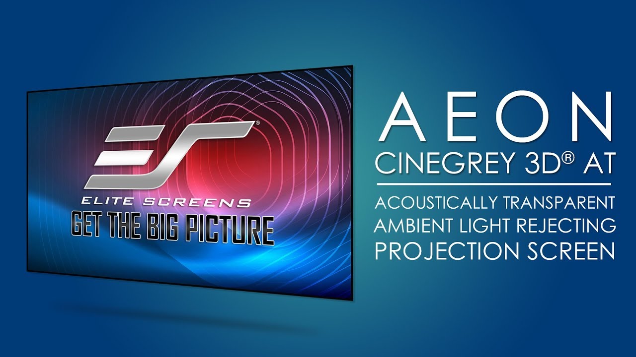 ☆ Elite Screens Aeon CineGrey 3D® AT 
