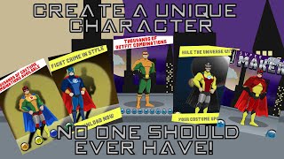 Super Hero Maker iPhone game Trailer for iOS, iPad, iPod screenshot 1