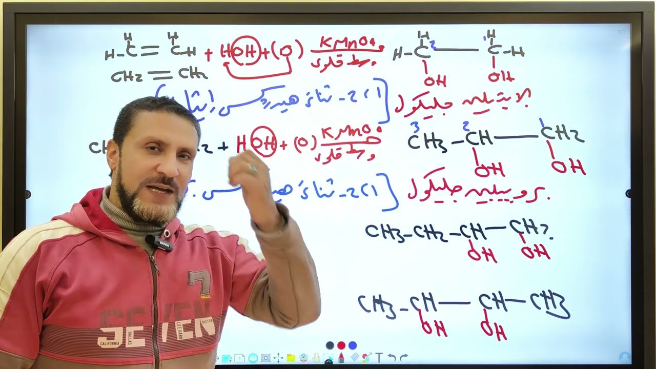 عشر دقائق فكرة من فنيات العضوية علي تفاعل باير 