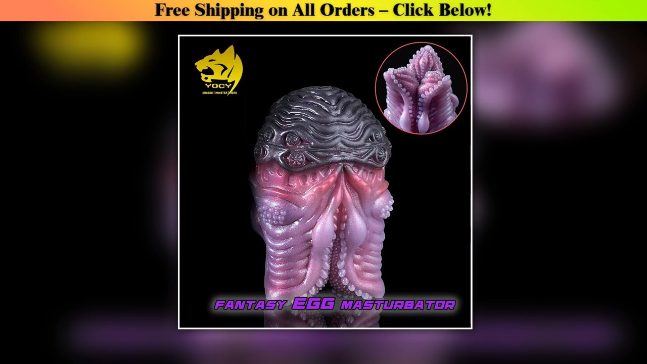 Male Masturbator Alien Egg Mold Fantasy Stroker Liquid Silicone Sex Toy Masturbation Cup For Penis