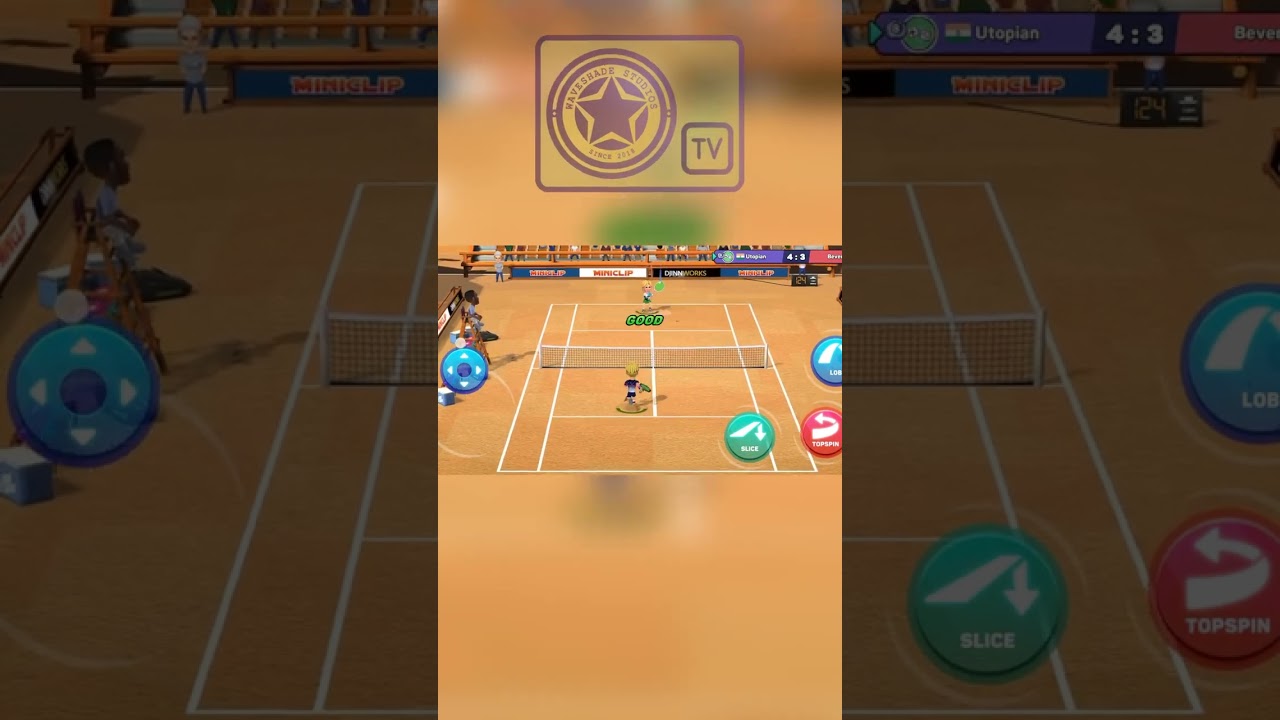 A Smash Hit: Mini Tennis Mobile Game Match - Winning the Point and the Match. 