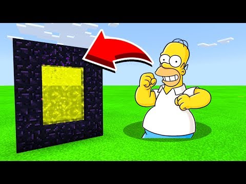 How To Make A Portal To SIMPSONS in Minecaft Pocket Edition/MCPE