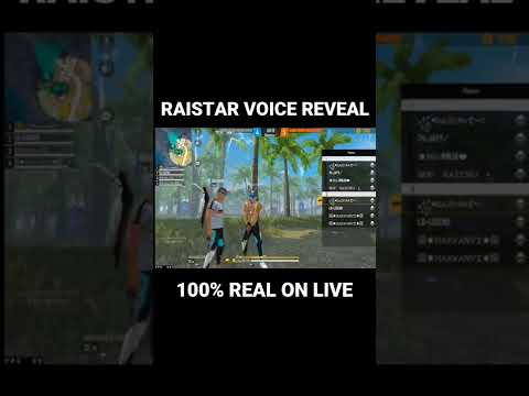 RAISTAR Voice Reveal || 100% Real On Live #Shorts #Ytshorts #Youtubshorts#Freefire