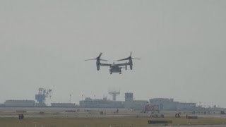 オスプレイが試験飛行 国内初  米軍岩国基地 反発必至