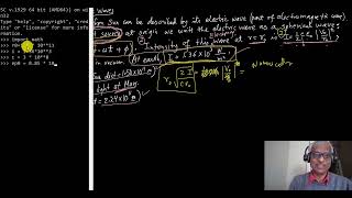 Spherical Electromagnetic Wave Description and Intensity