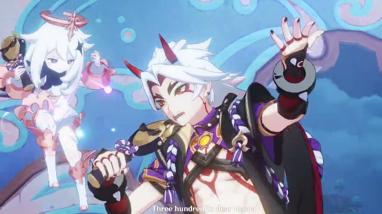 Itto and Paimon Sing - Genshin Impact