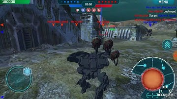 Walking War Robots Test Server Heavy Dash and Heavy machine gun 2