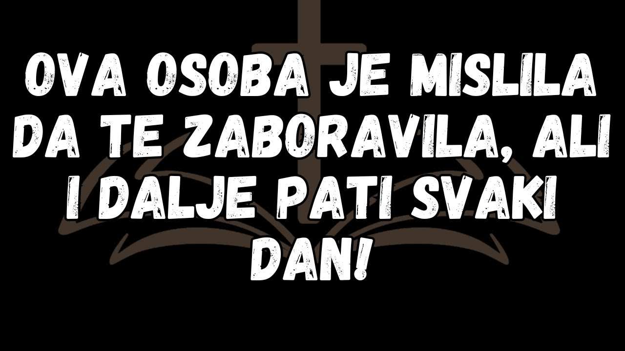 Ova osoba je mislila da te zaboravila, ali i dalje pati svaki dan!