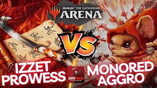 Izzet Prowess VS MonoRed Aggro Deck Part 2 - MTG TDM Standard Arena Gameplay