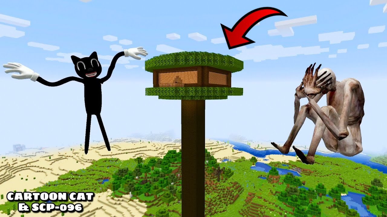 Surviving From Shin Cartoon Cat And Scp 096 Combo In Minecraft 