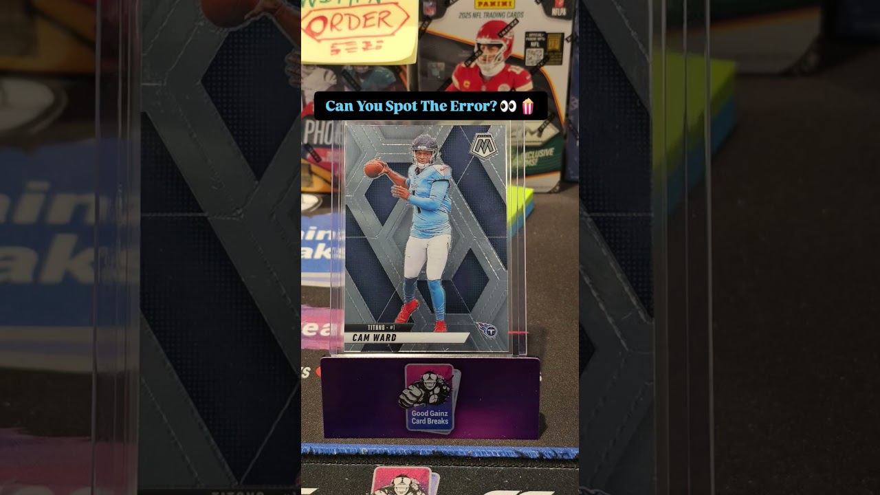 Can You Spot The Error On This 🏈 Card? 👀 #camward #sportscards #tiktok #trending #nfl