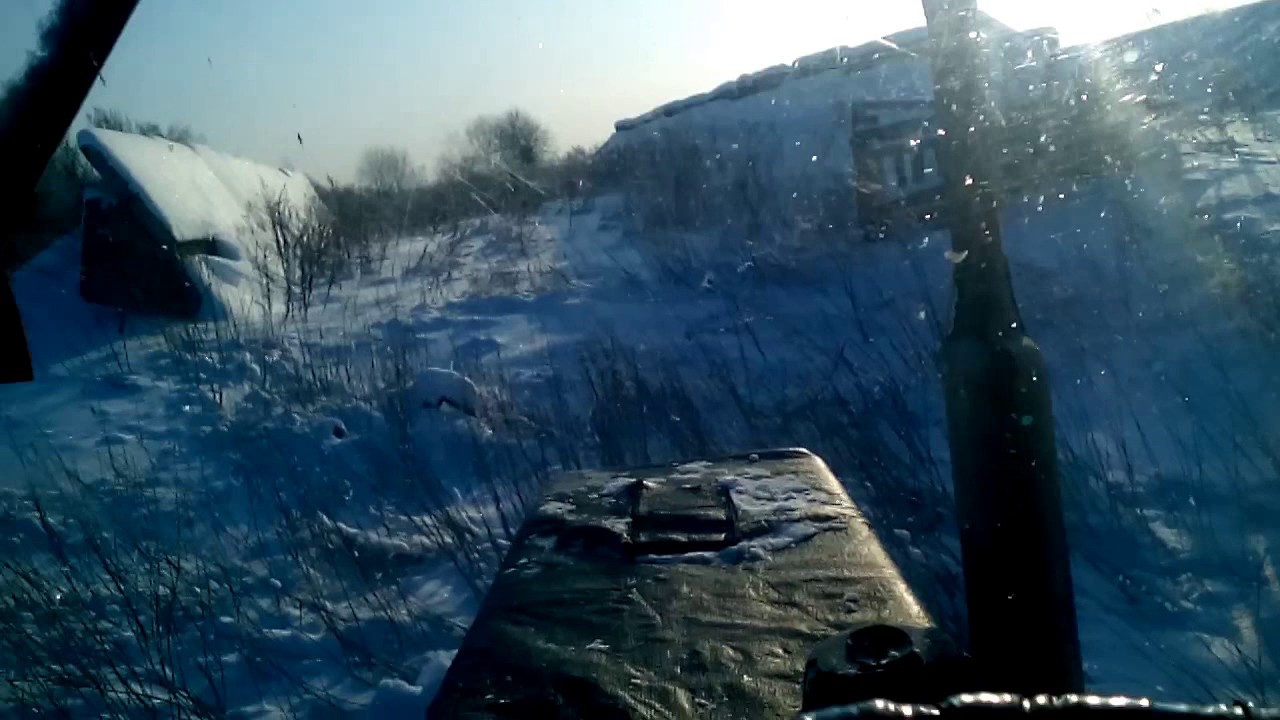 Чистка снега трактором МТЗ 80 - YouTube