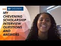 Chevening Scholarship Interview QUESTIONS AND ANSWERS