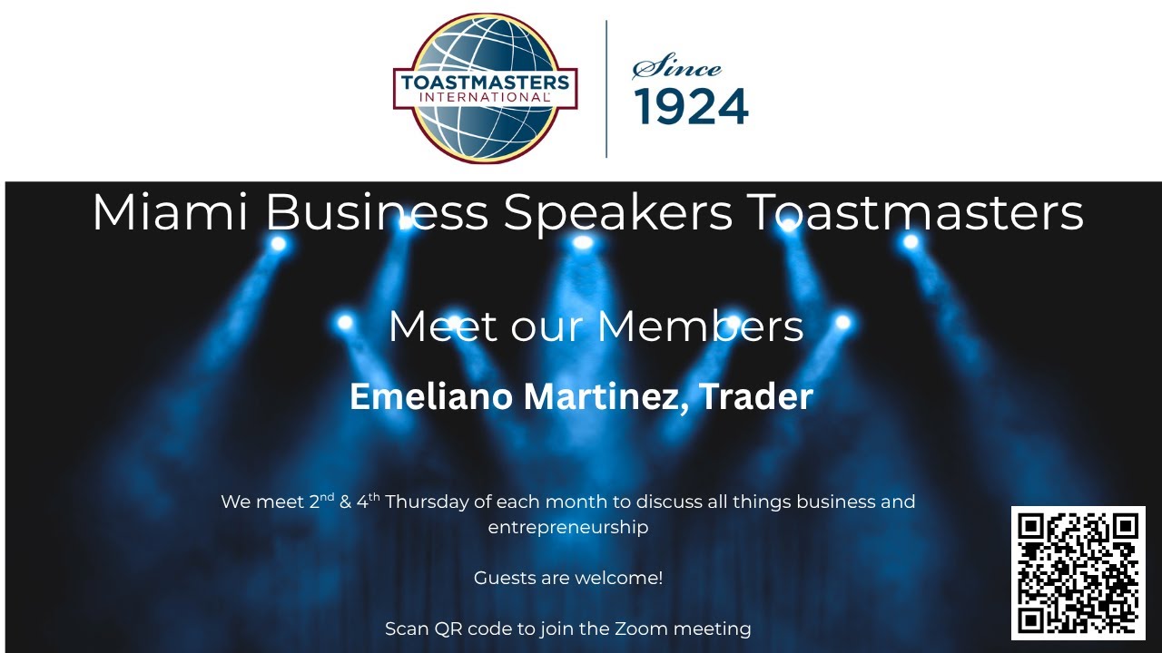 Get to know Miami Business Speakers Member -  Emiliano Martinez