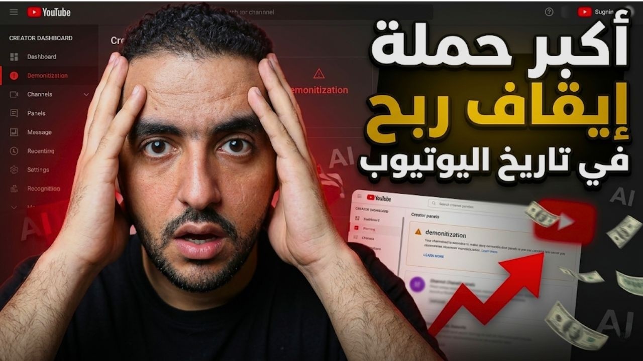 أكبر حملة إيقاف ربح في تاريخ اليوتيوب @vidIQ