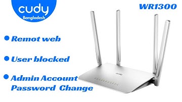 Cudy WR1300 Wifi Router Remot Web Setting