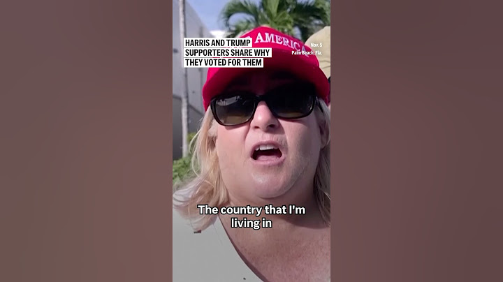 Harris and Trump supporters share why they voted for them
