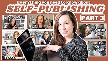 Preorders, Proof Copies, Print on Demand Companies, ISBNs, & more Self-Publishing tips!