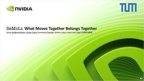 SeMoLi: What Moves Together Belongs Together (CVPR 2024)