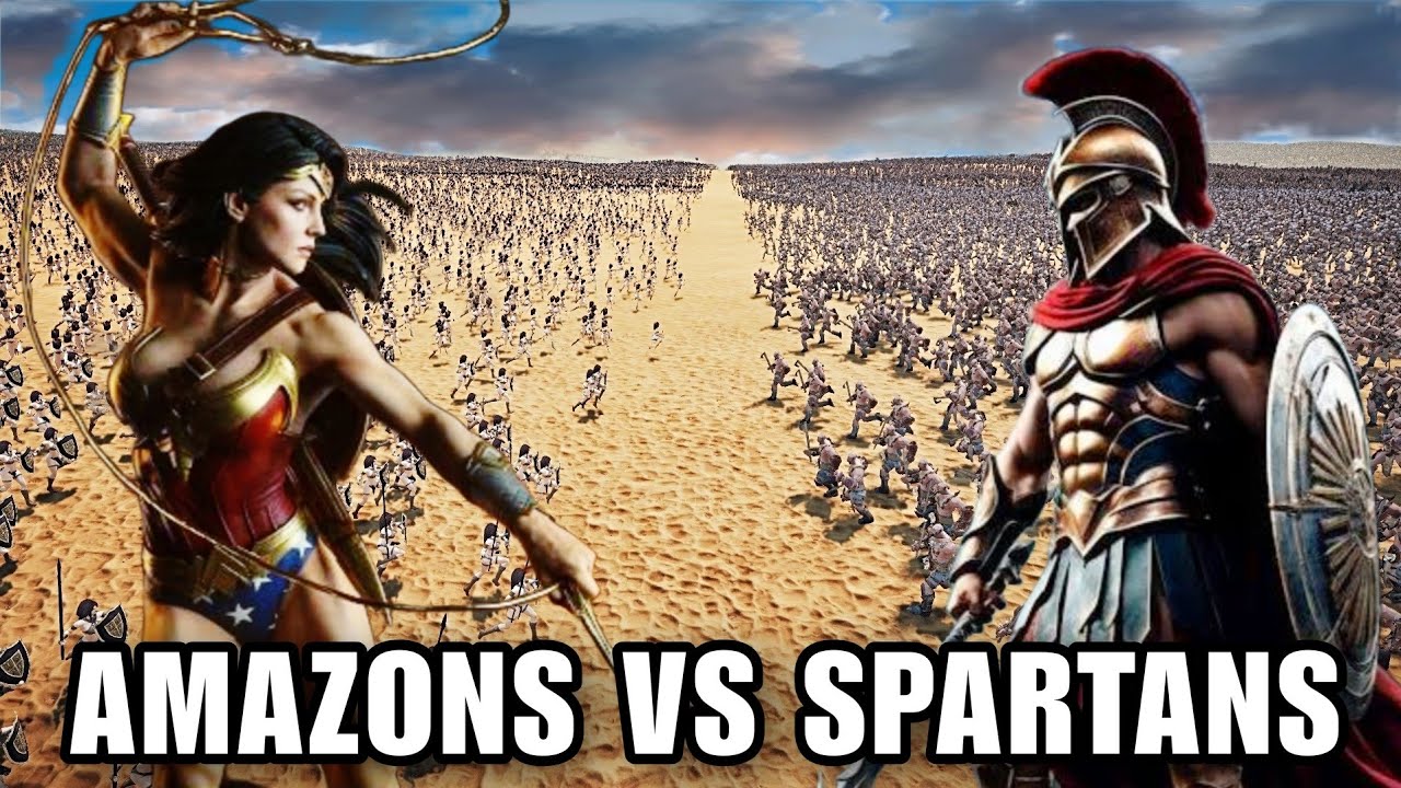 Wonder Woman Leads Amazon Army Against Spartan Army | Ultimate Epic Battle Simulator 2 | UEBS 2