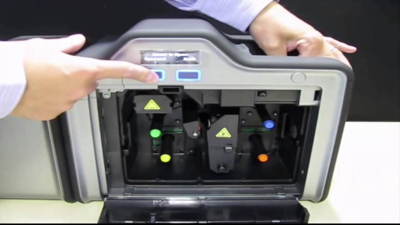 Fargo HD5000 ID Card Printer How to Clean Printer YouTube