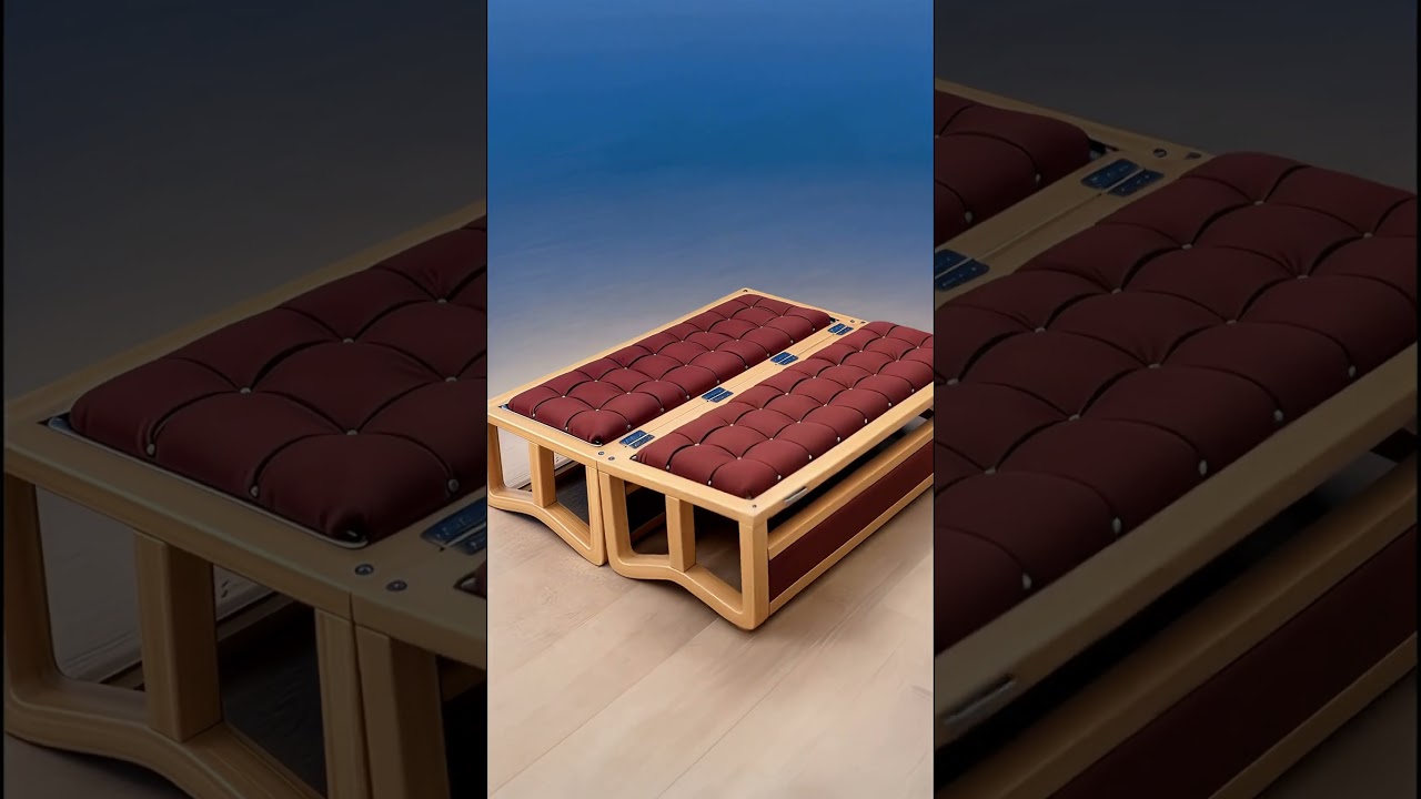 Ideas for designing foldable wooden benches. 💡 