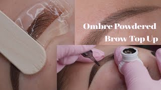 How to do an Ombre Powder Brow Top Up