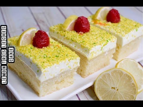 Lemon Tres Leches Cake || 3 Milk Eggless Tres Leches Cake || Pastel Tres Leches de Limon