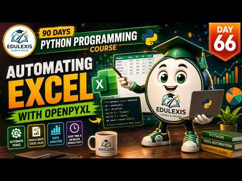 Day 66: Automate Excel Files with openpyxl | Python Programming Course | Edulexis |