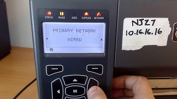 Changing the IP address on a Zebra ZT410 label printer