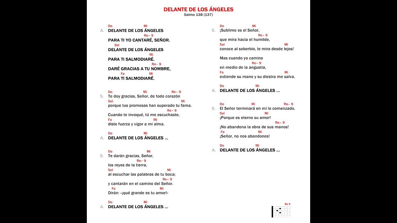 Delante de los ángeles