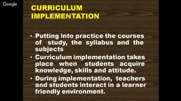Curriculum Implementation by Dr AB Gupta