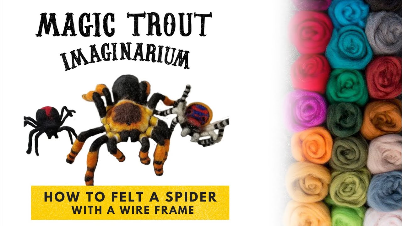 Needle Felted Spider Tutorial for Halloween Stop Motion