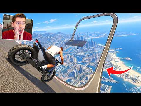 GTA V Online: 1 hora! A RAMPA (1000% de VELOCIDADE) COM MOTOS!