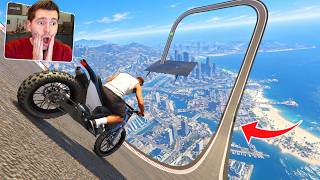 GTA V Online: 1 hora! A RAMPA (1000% de VELOCIDADE) COM MOTOS!