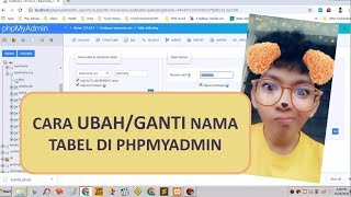 CARA UBAH/GANTI NAMA TABEL di PhpMyAdmin