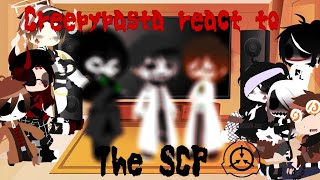 Creepypasta React to SCP||Yes this is LaZy|| THIS IS OLD ASF