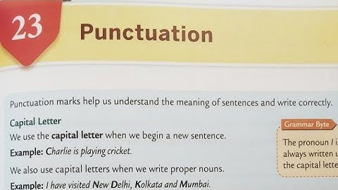3rd standard||Collins solution revised  ch-23 English grammar punctuation.