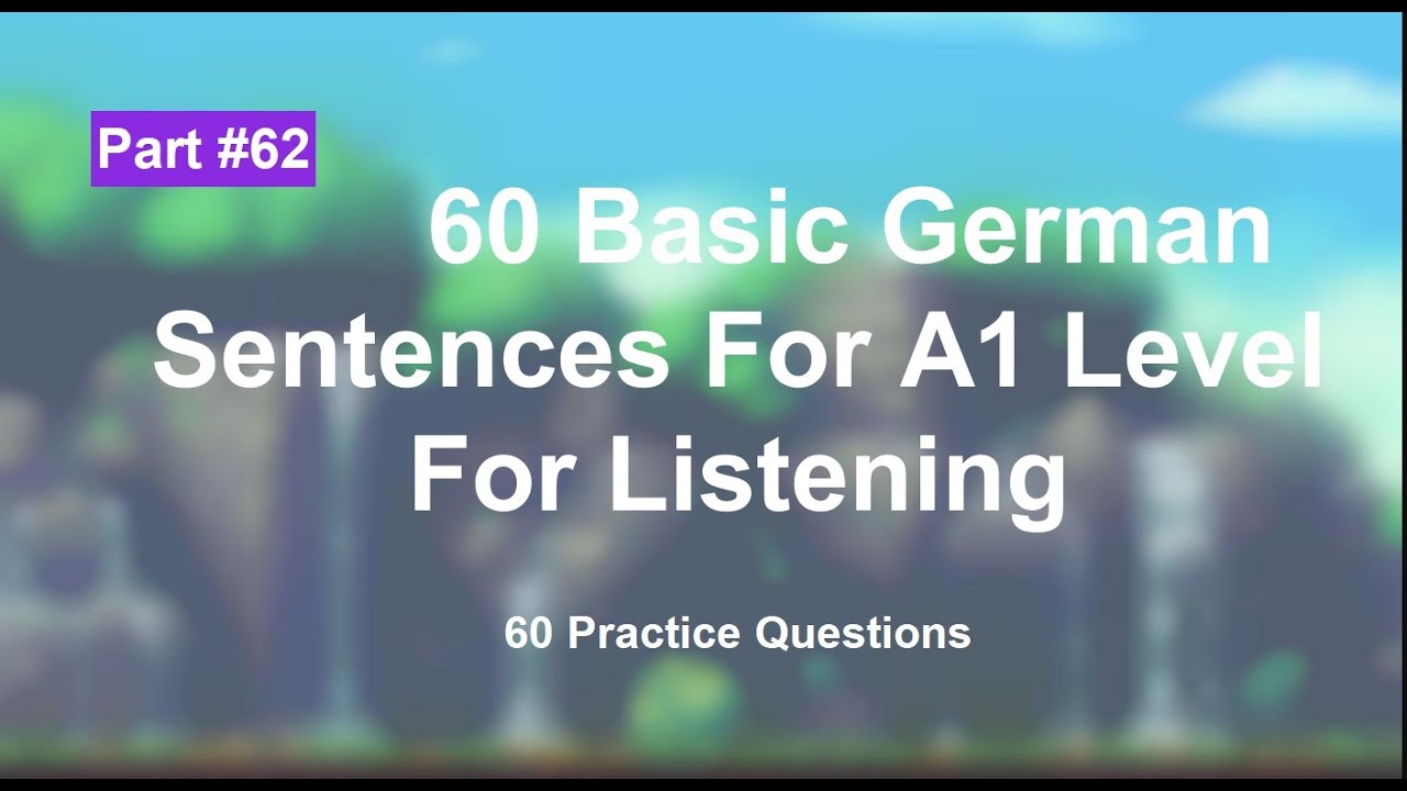 how-to-listen-german-easy-way-part-62-german-a1-course-online-free