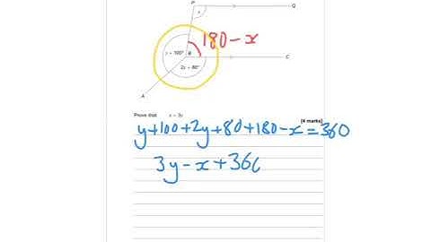 AQA Further Maths Level 2 Certificate 2016 Paper 2 - Q9 - Parallel Lines