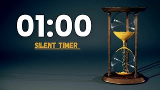 1 Minute Silent Timer ⏳ | Calm Countdown with Gentle Alarm & Sand Clock