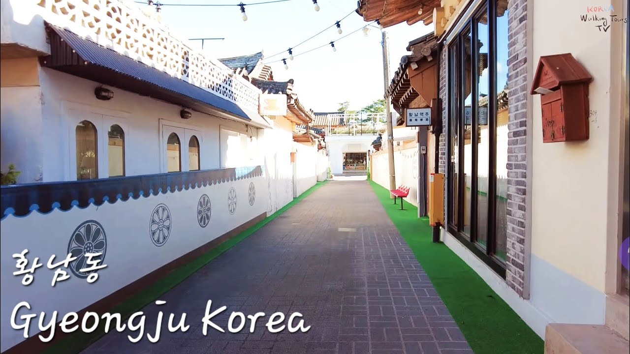 Утренняя прогулка по Хванридан-гиль [4K] Кёнджу, Корея